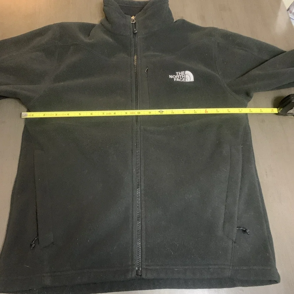 MENS THE NORTH FACE Black FULL ZIP FLEECE Lightweight JACKET SIZE M Zip Pockets